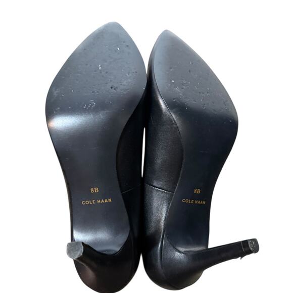 COLE HAAN Black Heel Pumps SZ 8B - Picture 5 of 11